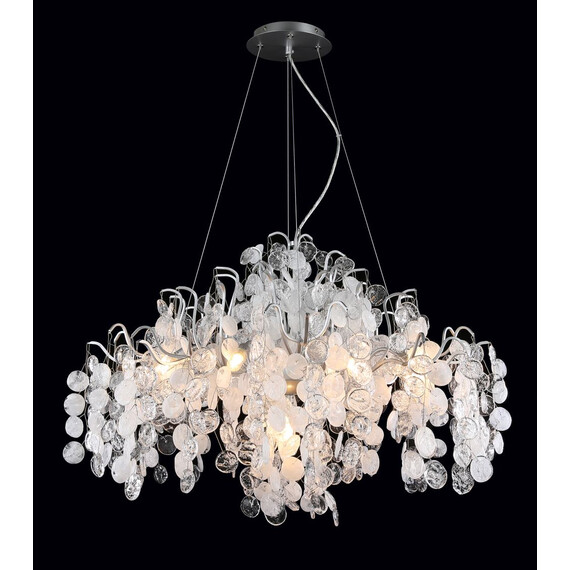 Подвесная люстра Crystal Lux Tenerife SP9 Silver, фото , изображение 2